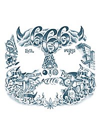 Hoodlum Ansigt Klæbe-tatovering
