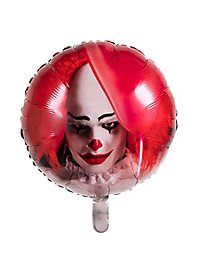 Horror clown foil balloon