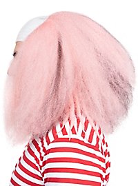 Horror clown wig pink