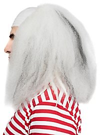 Horror clown wig white
