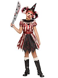 Horror Harlekina costume for girls