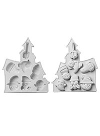 Horror House figures silicone mould for ice cubes and for baking 7-grid
