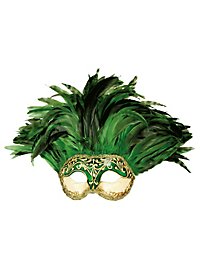 Incas Colombina Stucco craquele verde - Venetian Mask