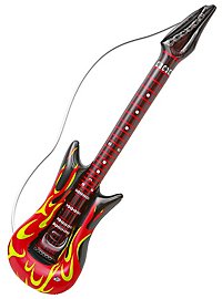 Inflatable flame guitar