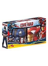 Iron Man & Captain America Doppelpack Kostüm für Kinder
