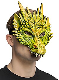 Jade Dragon Half Mask