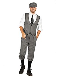 Jaren 20 Dandy Grijs Kostuum Set Voor Mannen