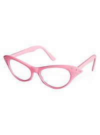 Jaren 50 Bril Roze