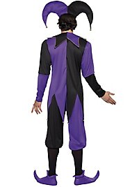 Jester costume black-purple