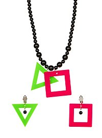 Jewellery set Neon 80s