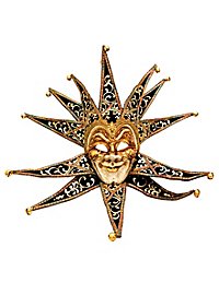 Jolly Collare Velluto Sort Venetiansk Maske