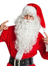 Julemandens frodige skæg med paryk