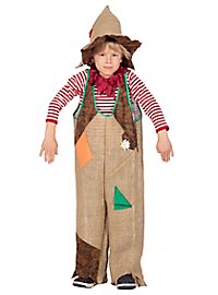 Jute bag scarecrow costume for children