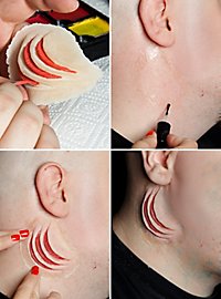 Kiemen aus Latex zum ankleben 