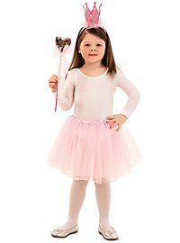 Kit de costume de princesse rose pour fille