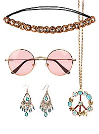 Kit de déguisement hippie