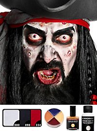 Kit de maquillage pirate zombie