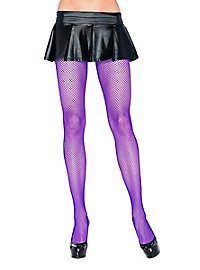 Klassische Netzstrumpfhose neon-lila