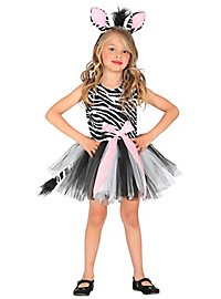 Kleines Zebra Kostüm für Mädchen