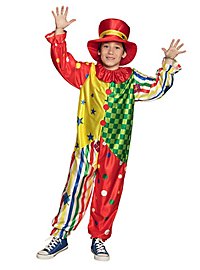 Kleurrijke clown kinderkostuum