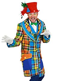 Knallbunt karierte Clownsjacke für Männer