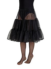 Knee-length petticoat black