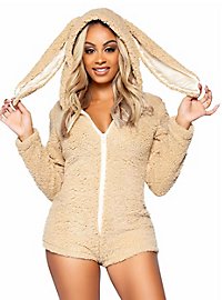 Knuddeliges Häschen Plüschbody beige