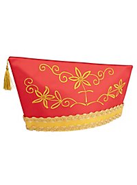 Komitee Schiffchen - rot-gold mit aufwändiger Stickerei