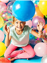 Konfettiballon Farverig 5 Styk
