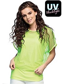 Kortærmet net-shirt neon-grøn