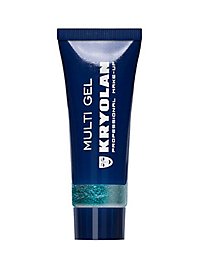 Kryolan gel glitterato acquamarina fine