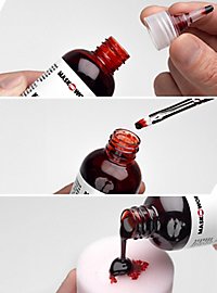 Kunstblut Flasche mit Dosierspitze 30 ml / 50 ml / 100 ml
