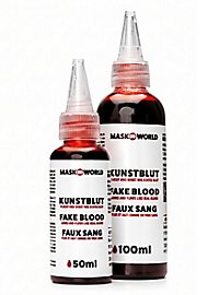 Kunstblut Flasche mit Dosierspitze 50 ml / 100 ml