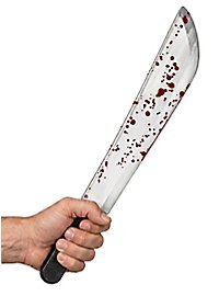 Kunstblut Machete aus Kunststoff