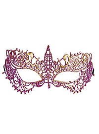 Lace mask purple