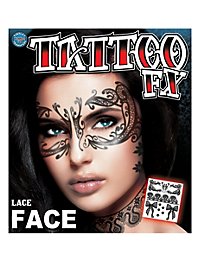 Lace Temporary Face Tattoo