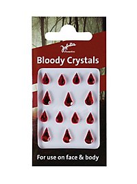 Lágrimas Brillantes Adhesivas Para La Cara Rojas