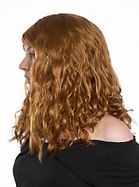 Langhåret Paryk Rødbrun Bølget