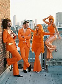 Langt Hår Orange Paryk