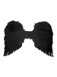 Large Feather Wings black