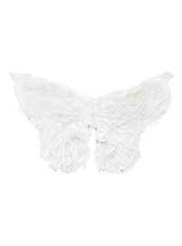 Large white angel wings