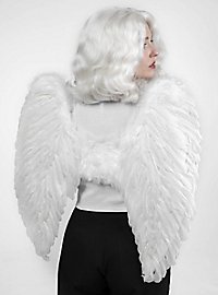 Large white feather wings