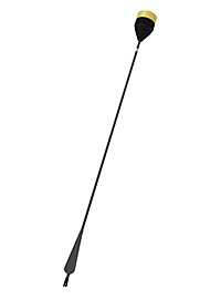Larp-arrow flat head - black shaft