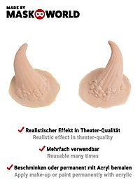 Latexhorn Dæmon Med Mastix Hudlim