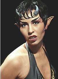 Latexhorn Dæmon Med Mastix Hudlim