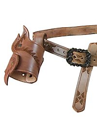 Leather Adventurer Belt Set brown 