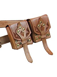 Leather Adventurer Belt Set brown 