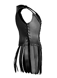 Leather armor "Gladiatress" with straps