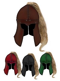 Leather Helmet - Barbuta