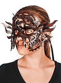 Leather mask - Clockwork brown